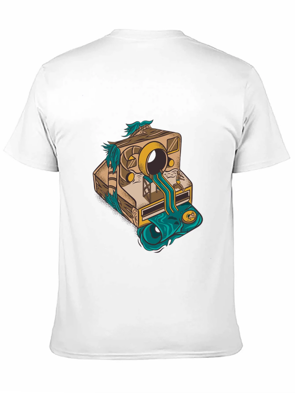 Camera Surrealism Mens Black Graphic Tee product image 10