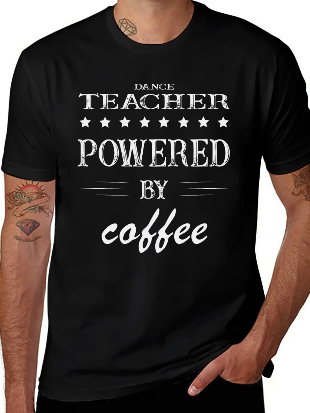 Dance Teacher Powered by Coffee T-Shirt product image 1