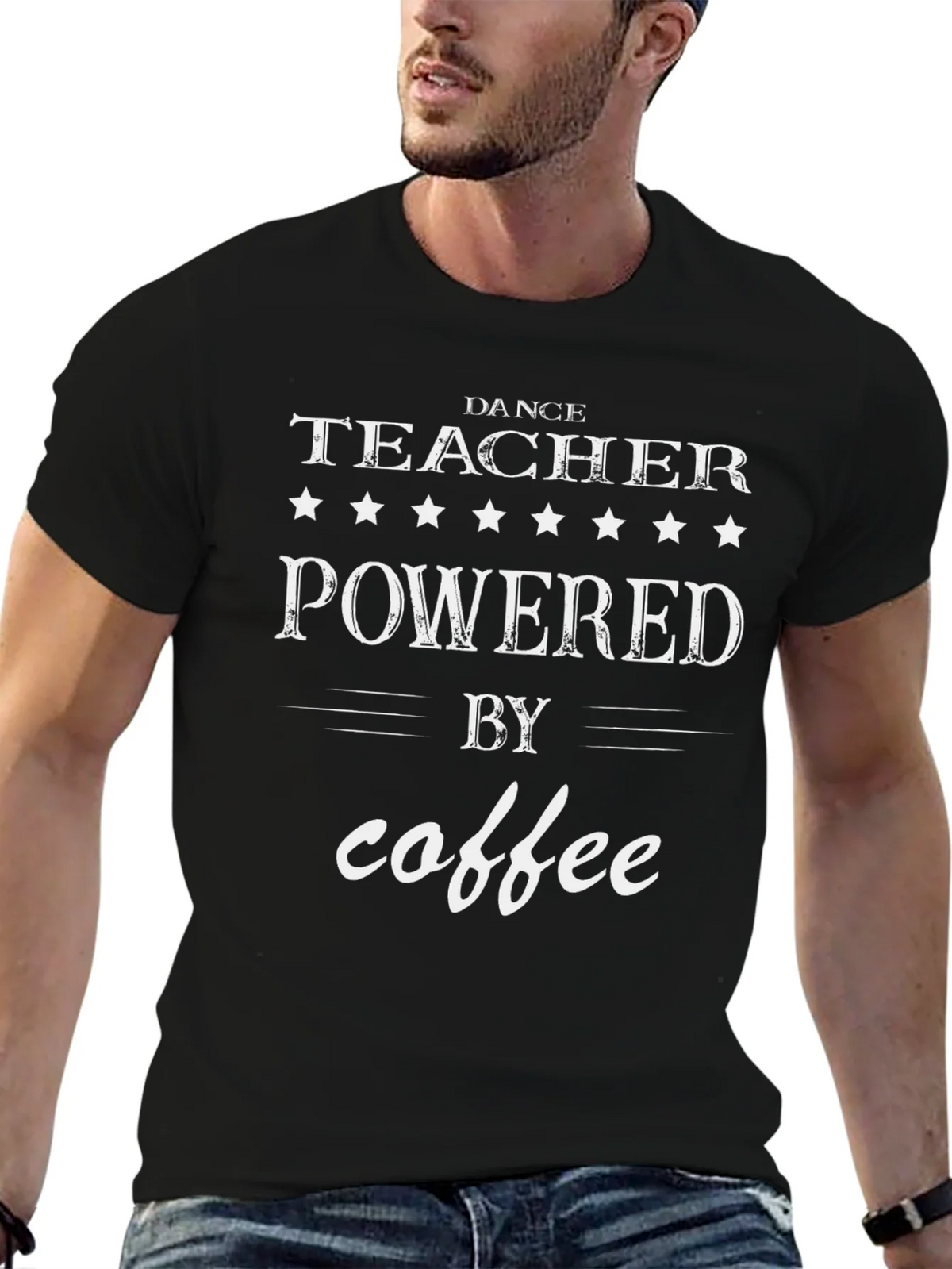 Dance Teacher Powered by Coffee T-Shirt product image 6