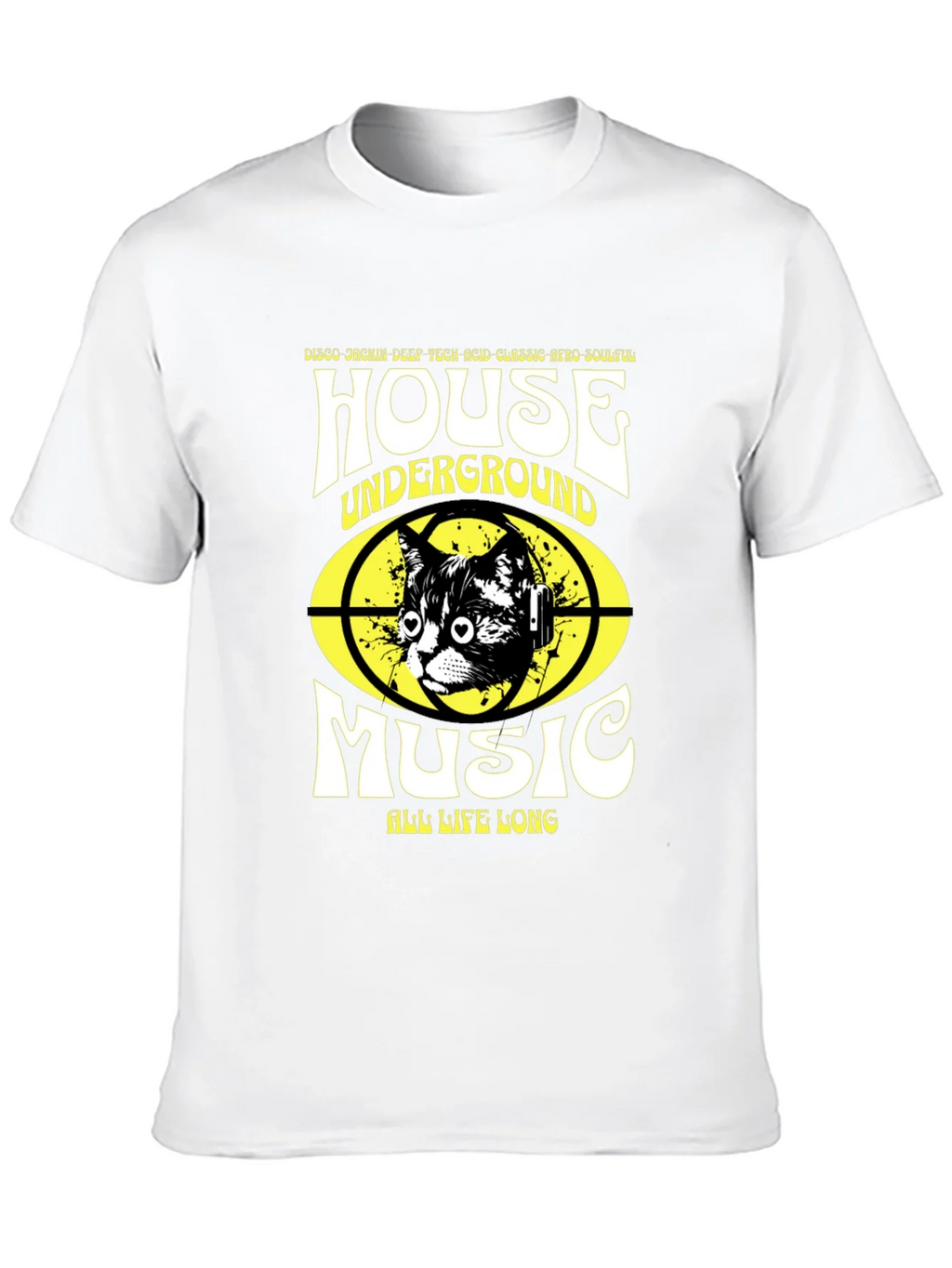 House Music Cat T-Shirt - Underground Rave Style product image 9
