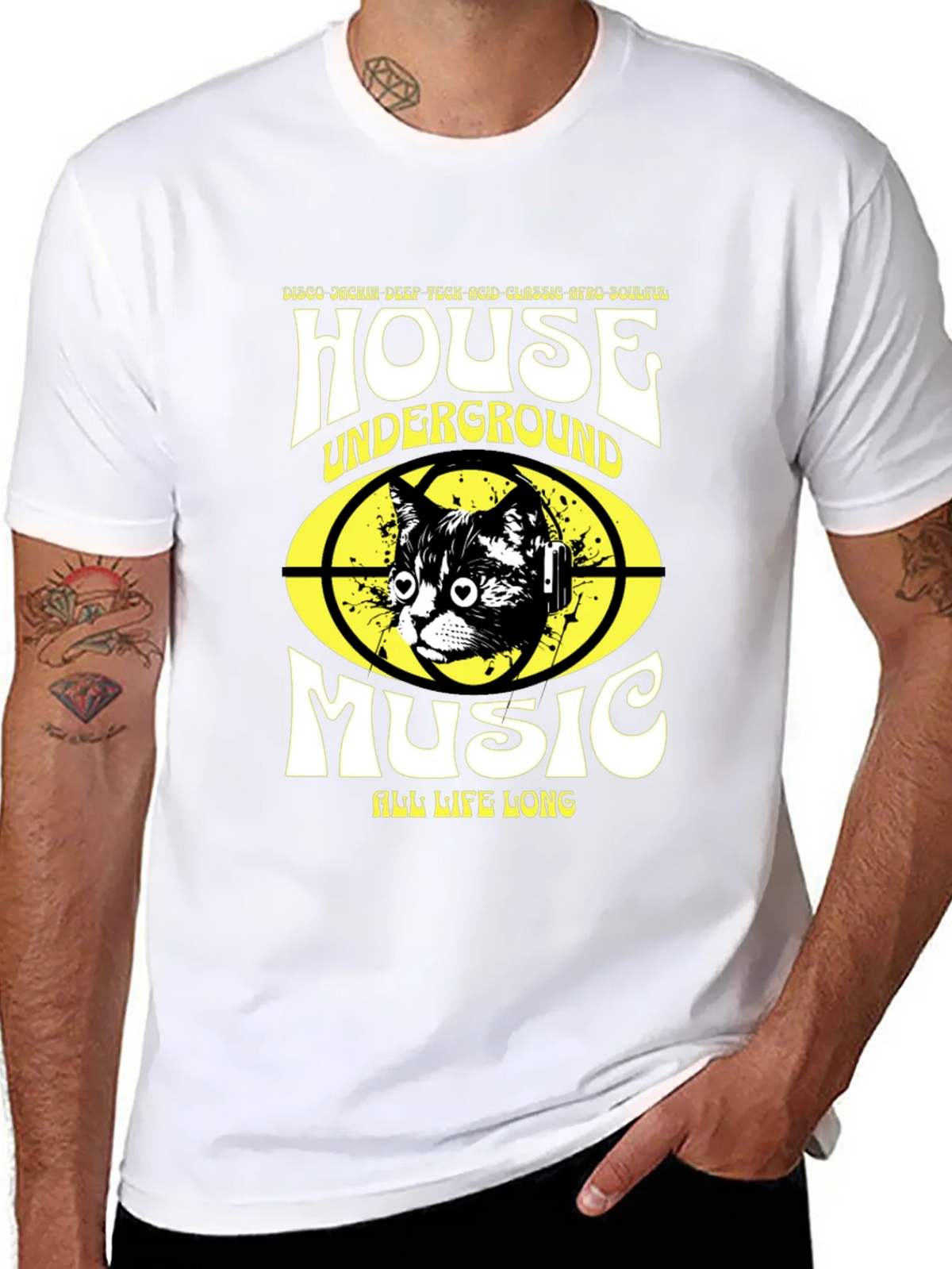 House Music Cat T-Shirt - Underground Rave Style product image 7