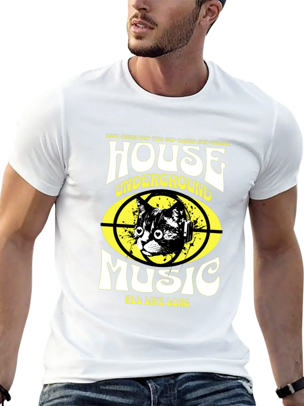 House Music Cat T-Shirt - Underground Rave Style product image 12