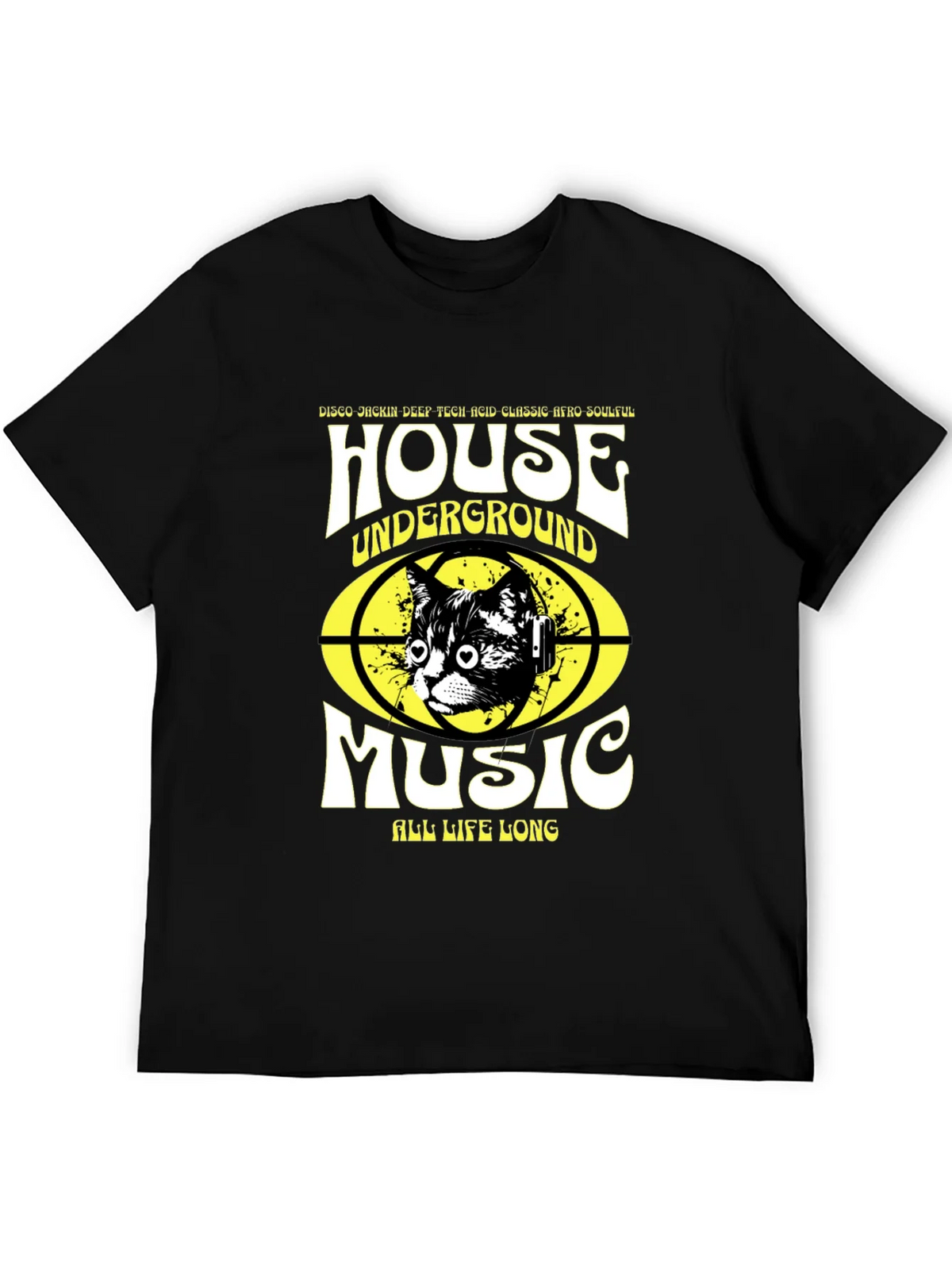 House Music Cat T-Shirt - Underground Rave Style product image 5