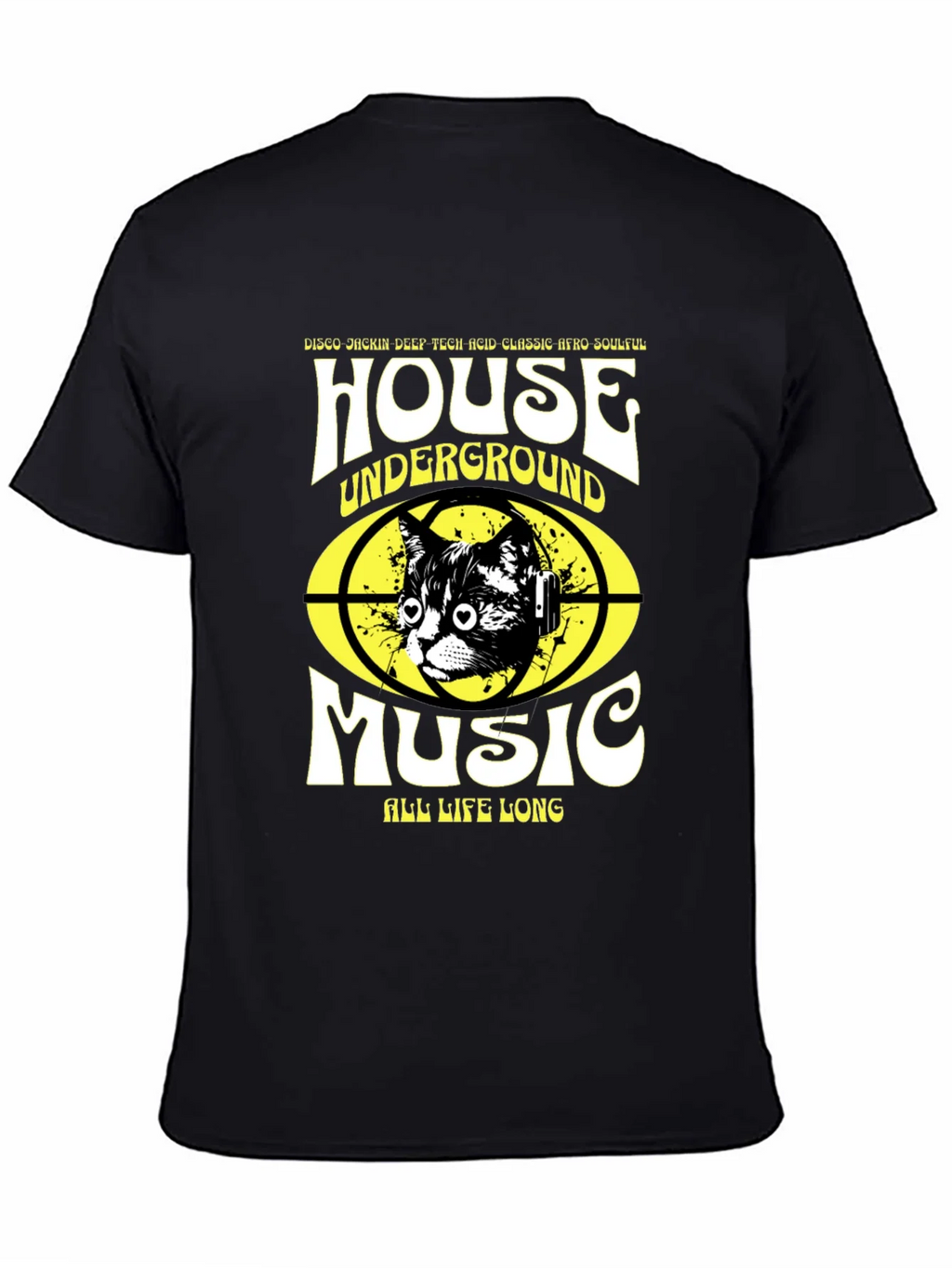 House Music Cat T-Shirt - Underground Rave Style product image 4