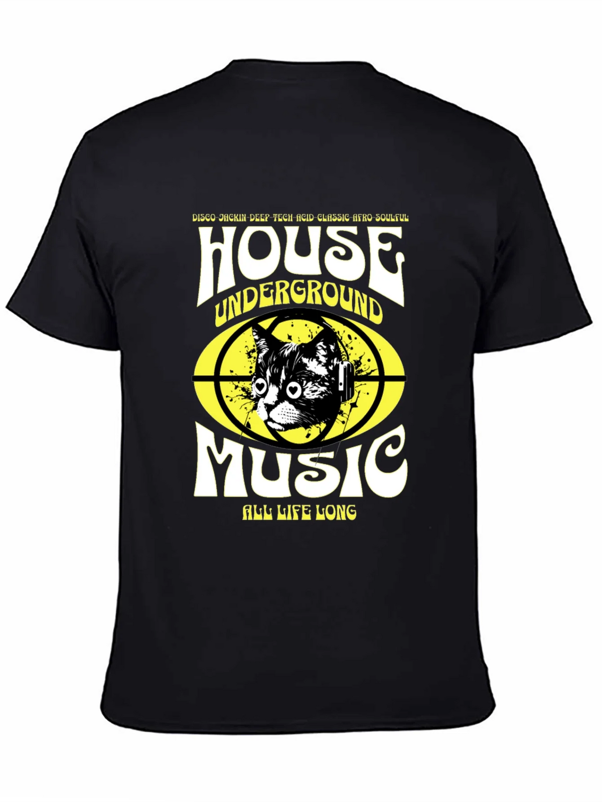 House Music Cat T-Shirt - Underground Rave Style product image 4