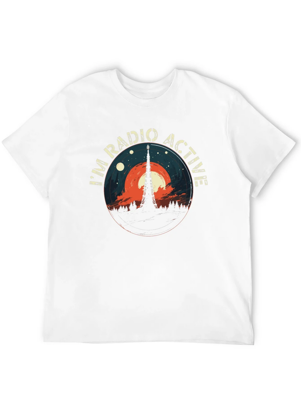 Radio Active Graphic Tee - Mens Casual Style product image 5