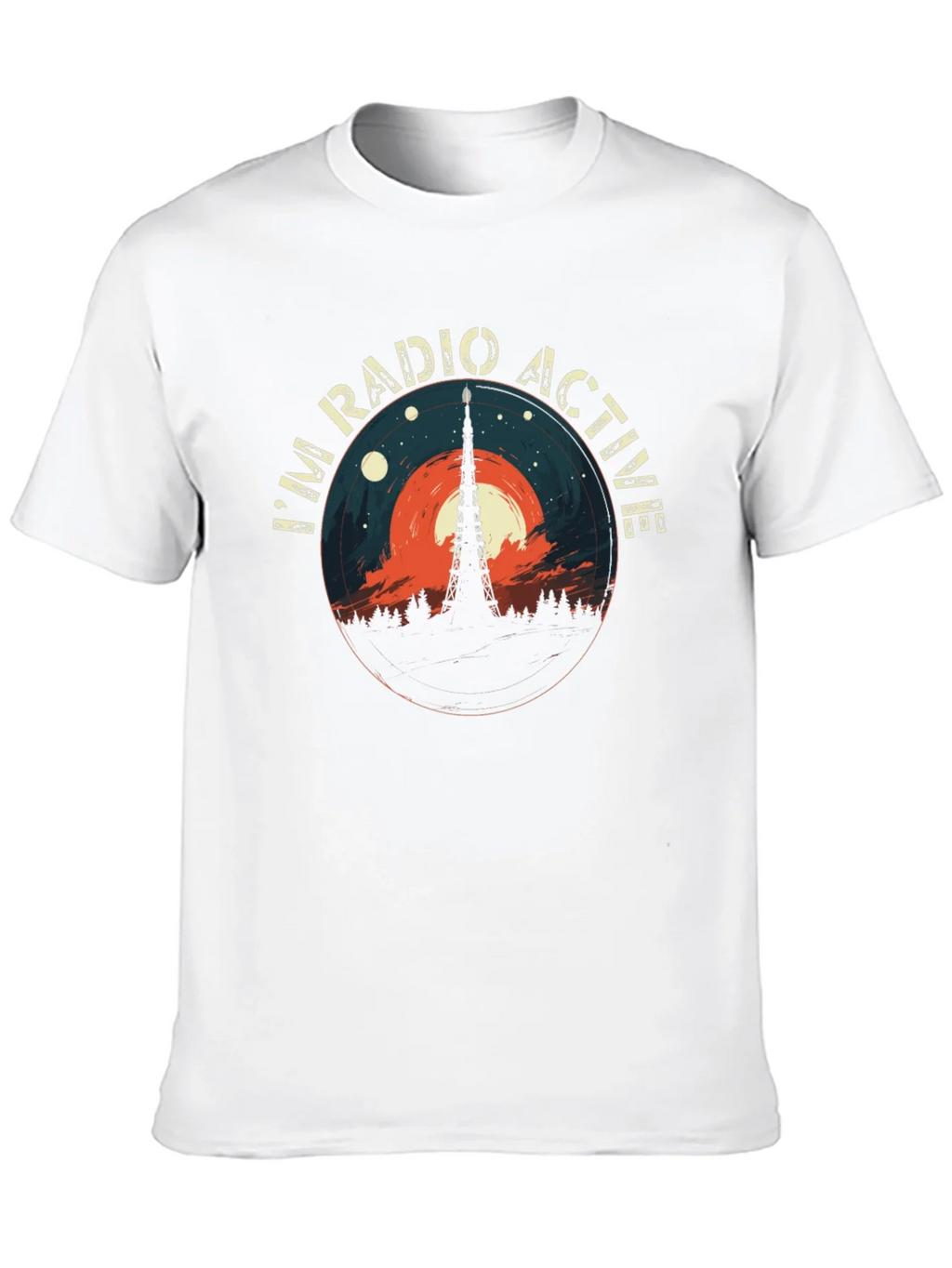 Radio Active Graphic Tee - Mens Casual Style product image 4
