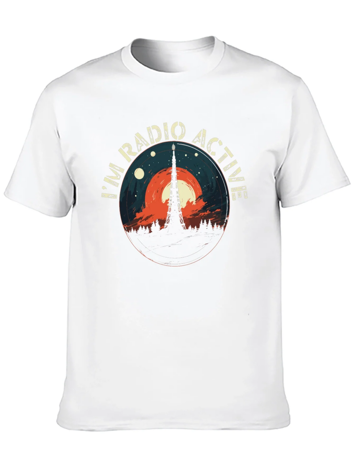 Radio Active Graphic Tee - Mens Casual Style product image 4