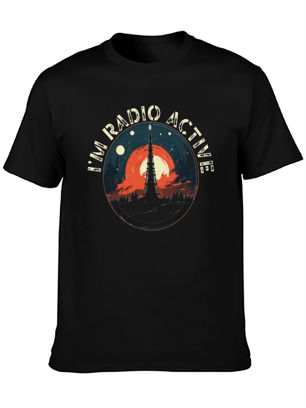 Radio Active Graphic Tee - Mens Casual Style product image 1