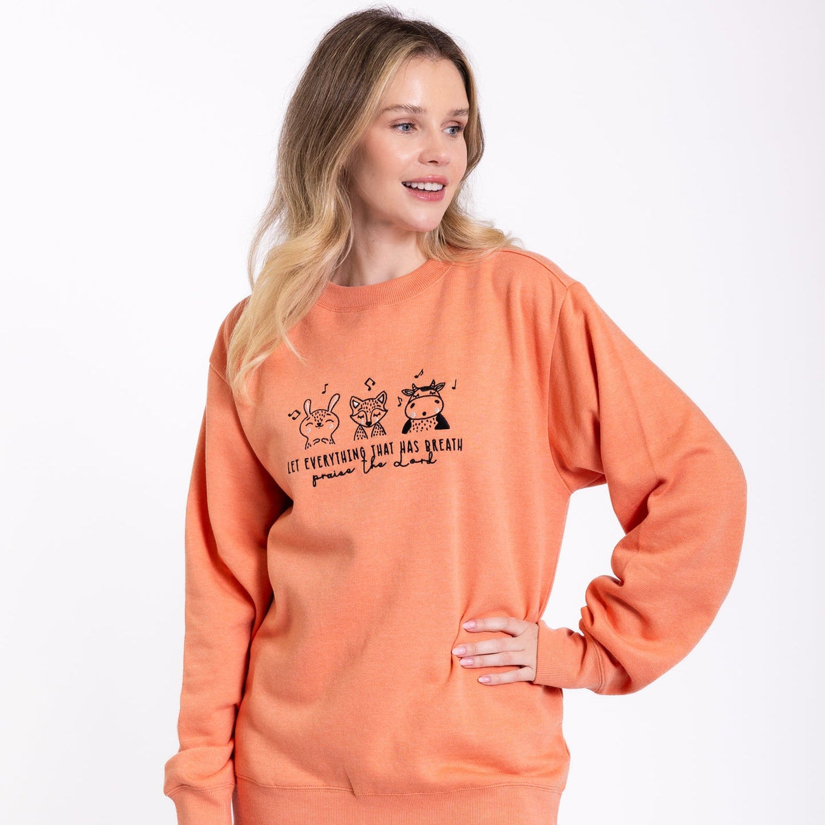 Praise the Lord Embroidered Crewneck Sweatshirt - 12 product image 2
