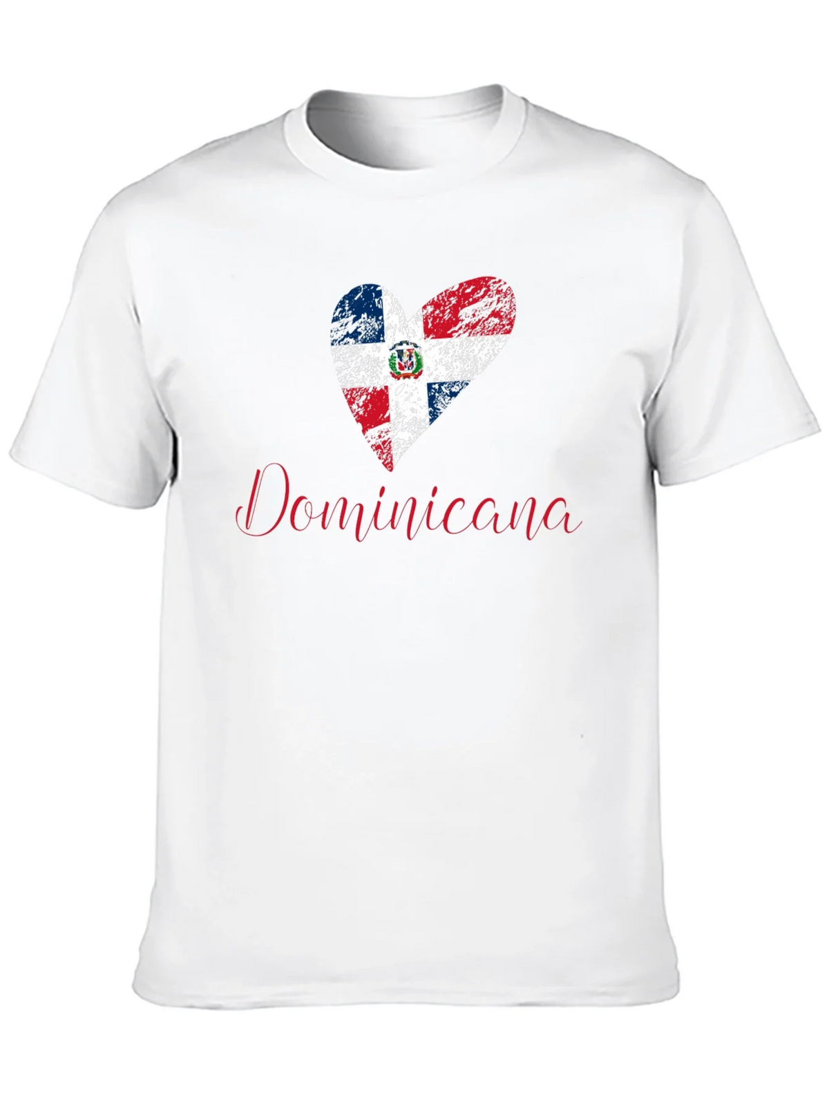 Dominicana Heart Flag T-Shirt - Patriotic Pride product image 5