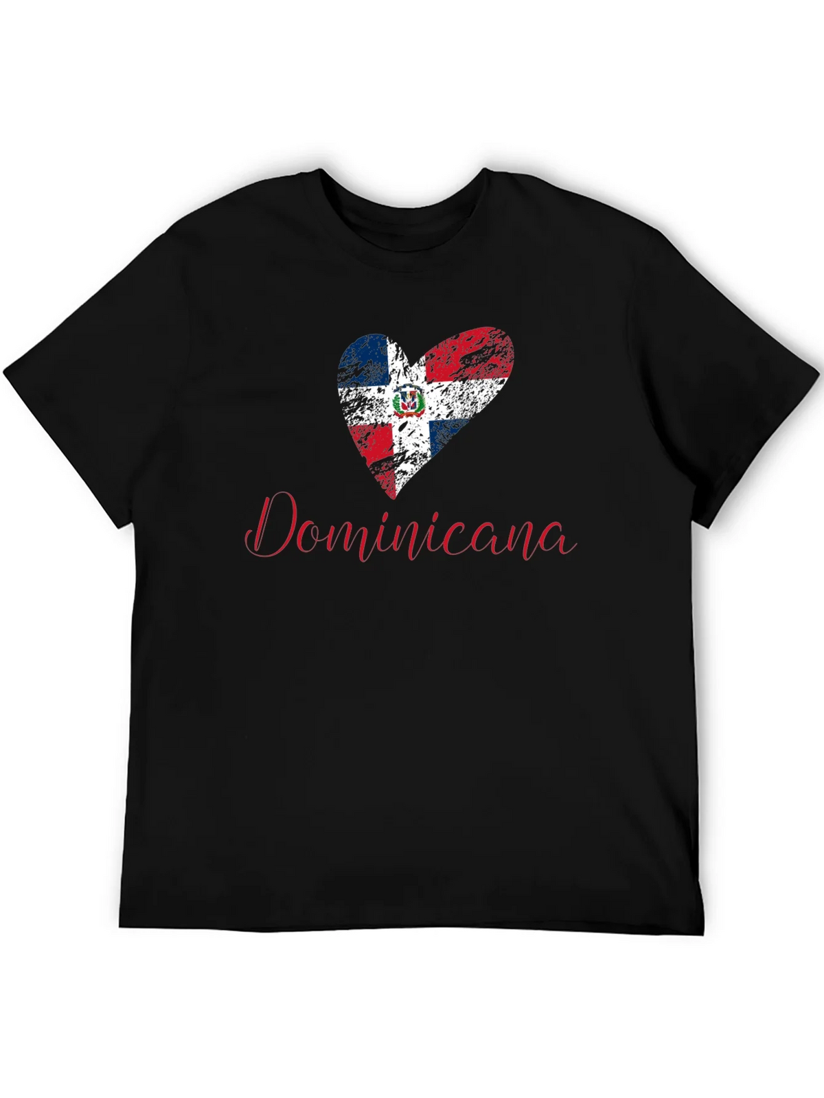 Dominicana Heart Flag T-Shirt - Patriotic Pride product image 2