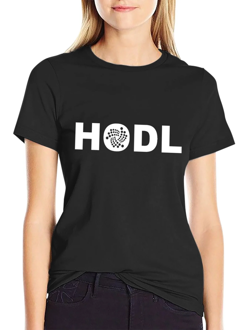 HODL IOTA Crypto T-Shirt - Black Cotton Blend product image 2