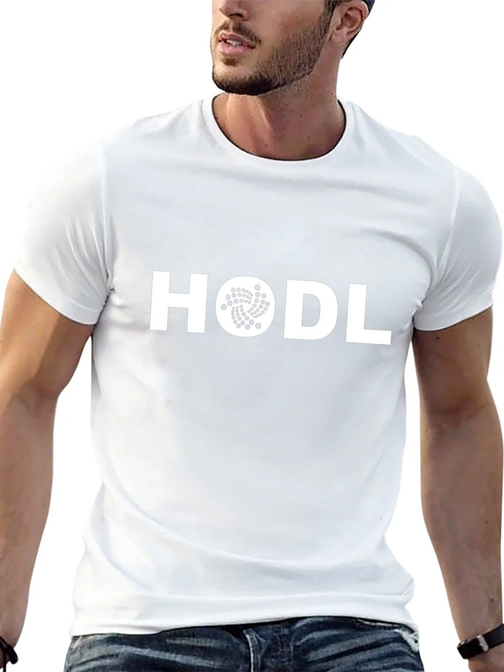 HODL IOTA Crypto T-Shirt - Black Cotton Blend product image 12