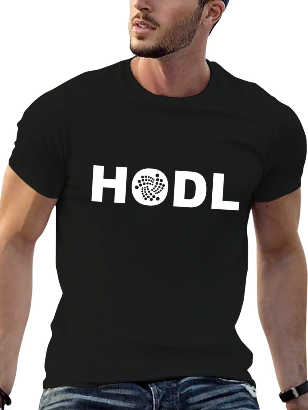 HODL IOTA Crypto T-Shirt - Black Cotton Blend product image 6