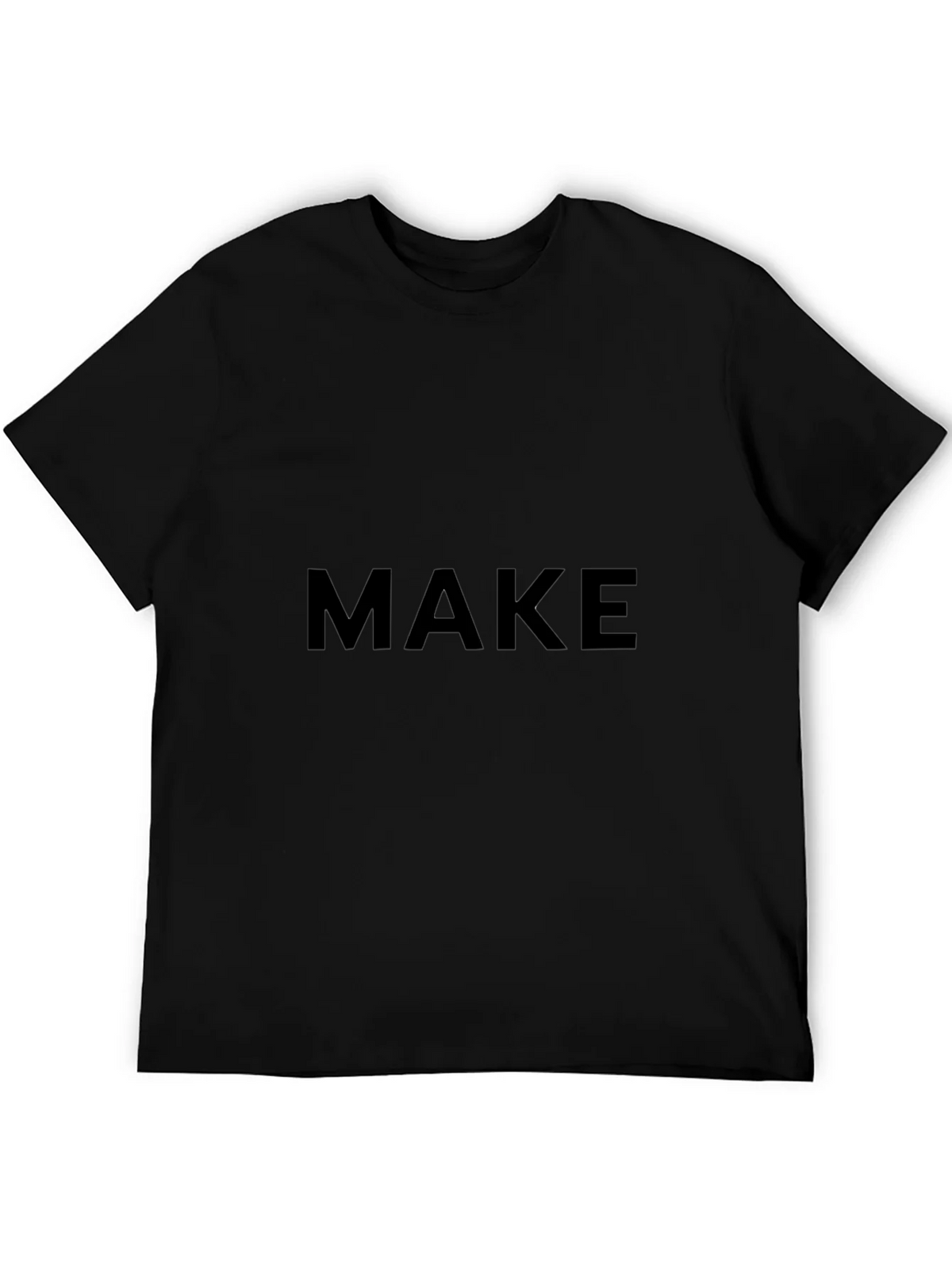 MAKE T-Shirt - Classic Black Cotton Tee product image 5