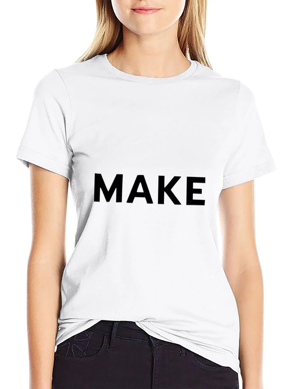 MAKE T-Shirt - Classic Black Cotton Tee product image 8