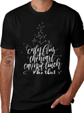 Heartfelt Words Graphic Tee - Black Cotton Blend product image 1