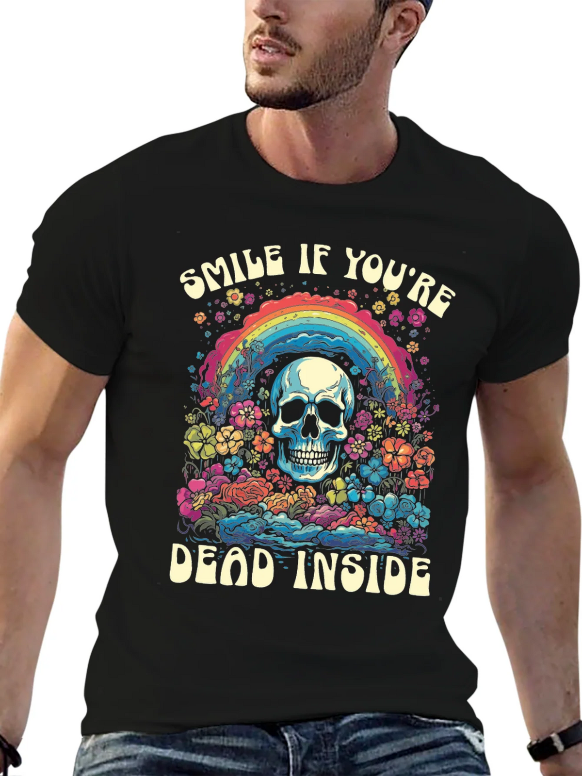 Smile If Youre Dead Inside Graphic Tee product image 6