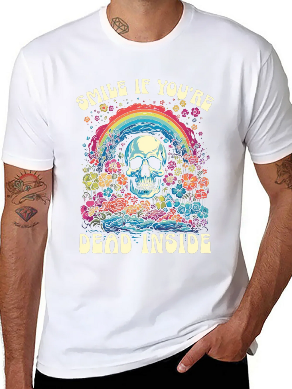 Smile If Youre Dead Inside Graphic Tee product image 7
