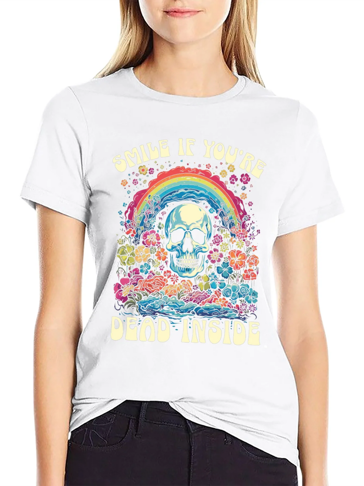 Smile If Youre Dead Inside Graphic Tee product image 8