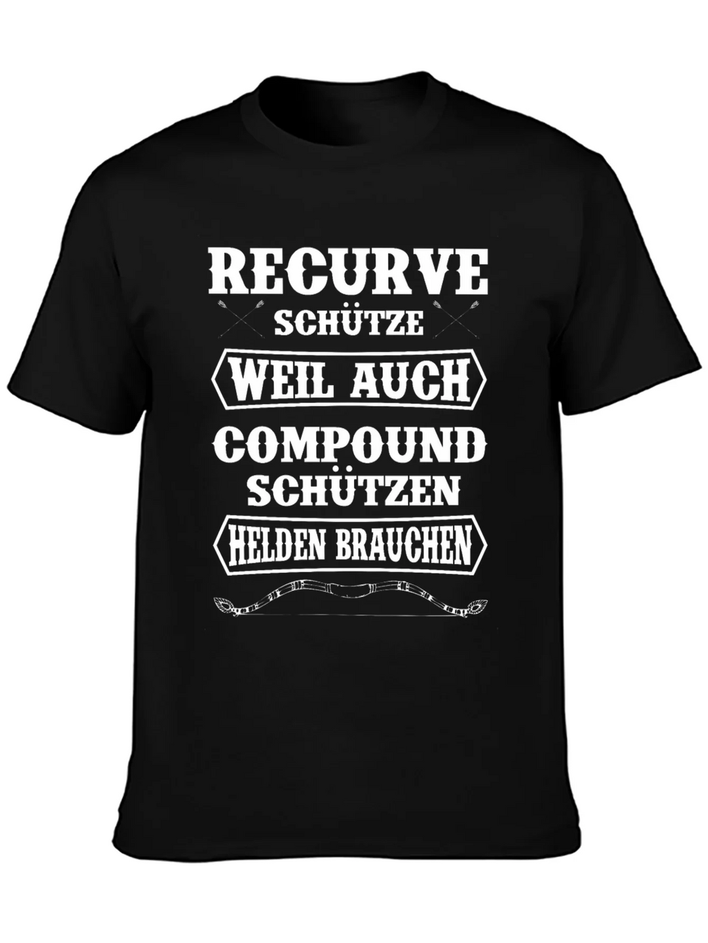 Recurve Archer T-Shirt - Compound Bow Humor Tee product image 3
