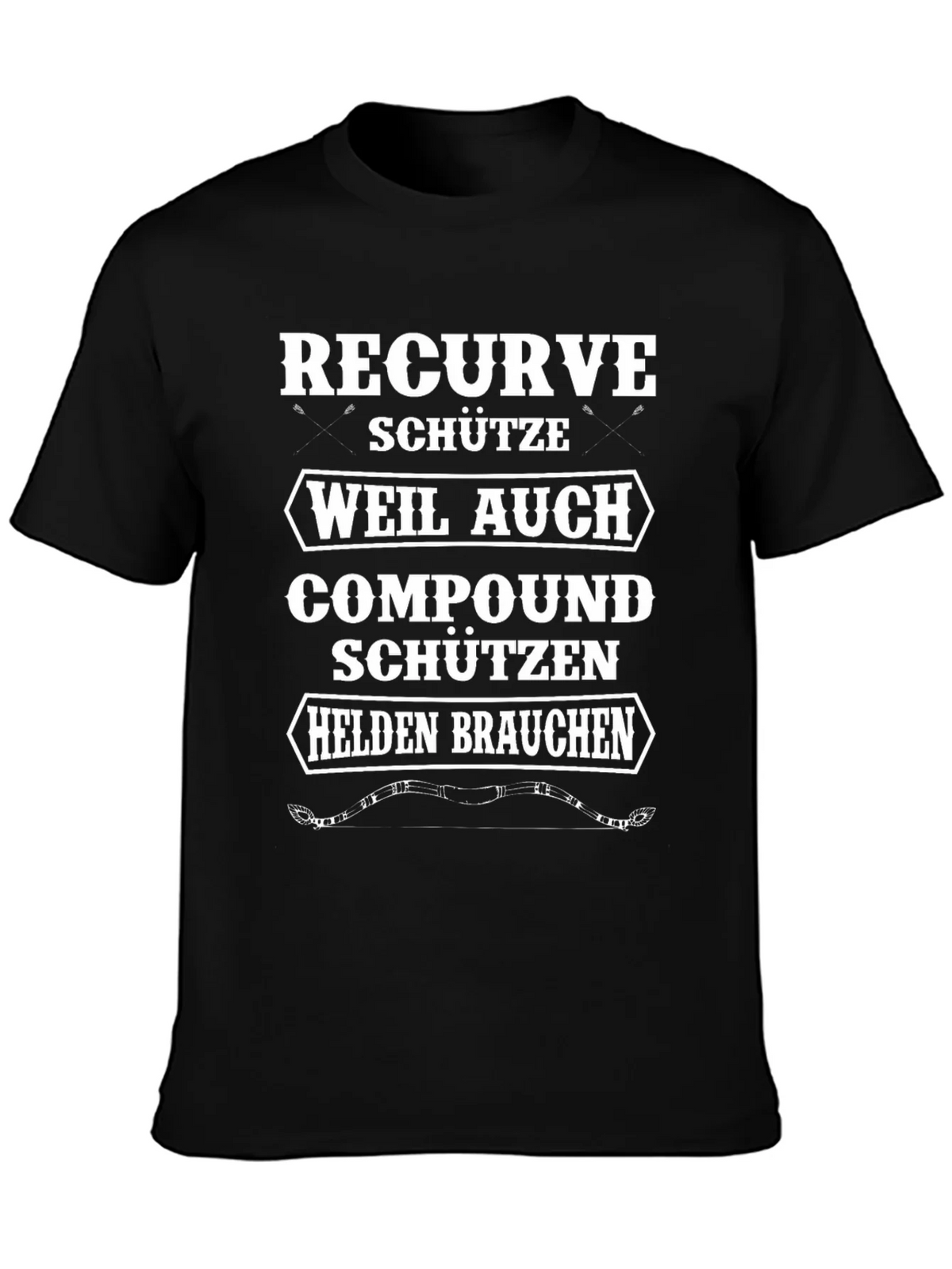 Recurve Archer T-Shirt - Compound Bow Humor Tee product image 3