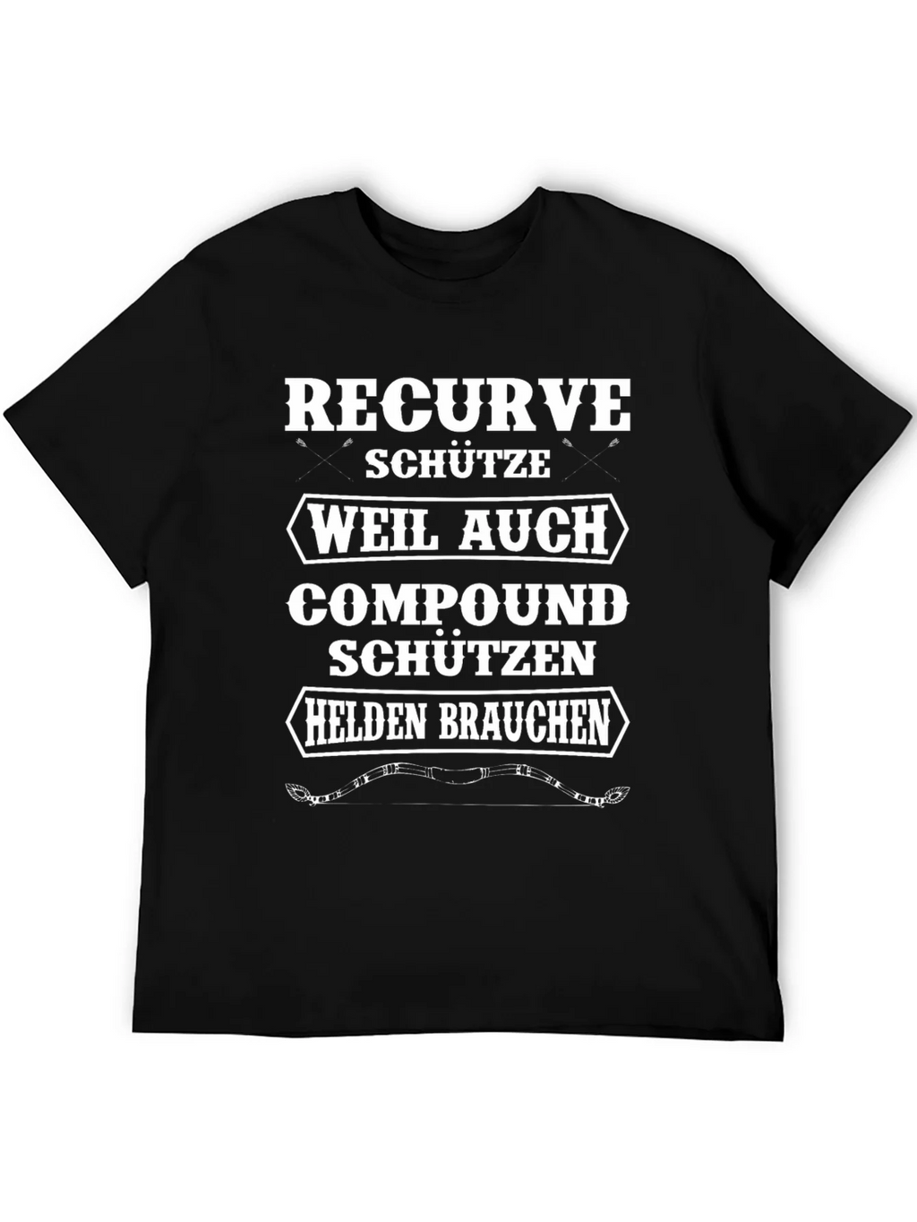 Recurve Archer T-Shirt - Compound Bow Humor Tee product image 5