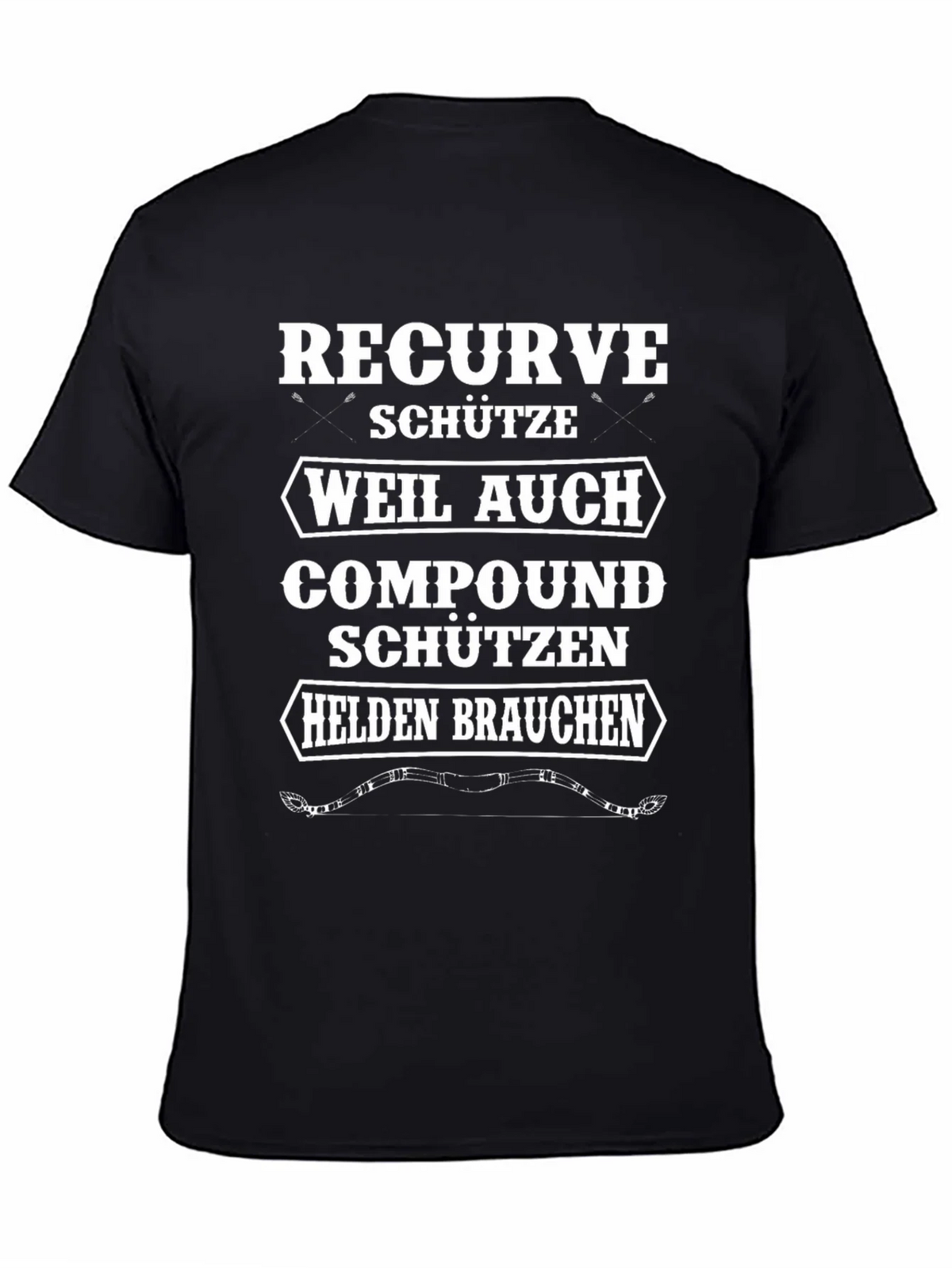 Recurve Archer T-Shirt - Compound Bow Humor Tee product image 4