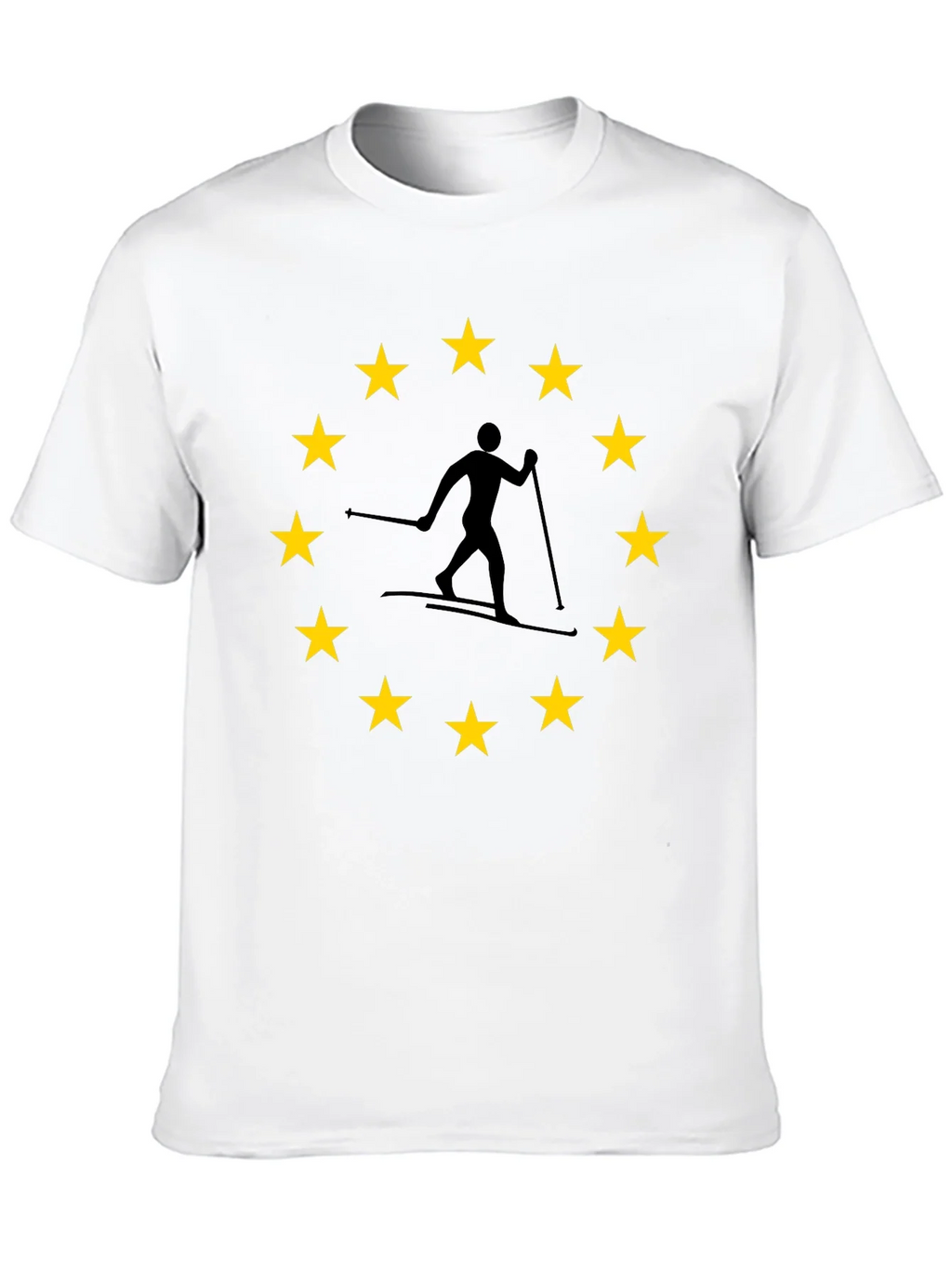 EU Skier T-Shirt: European Union Skiing product image 9