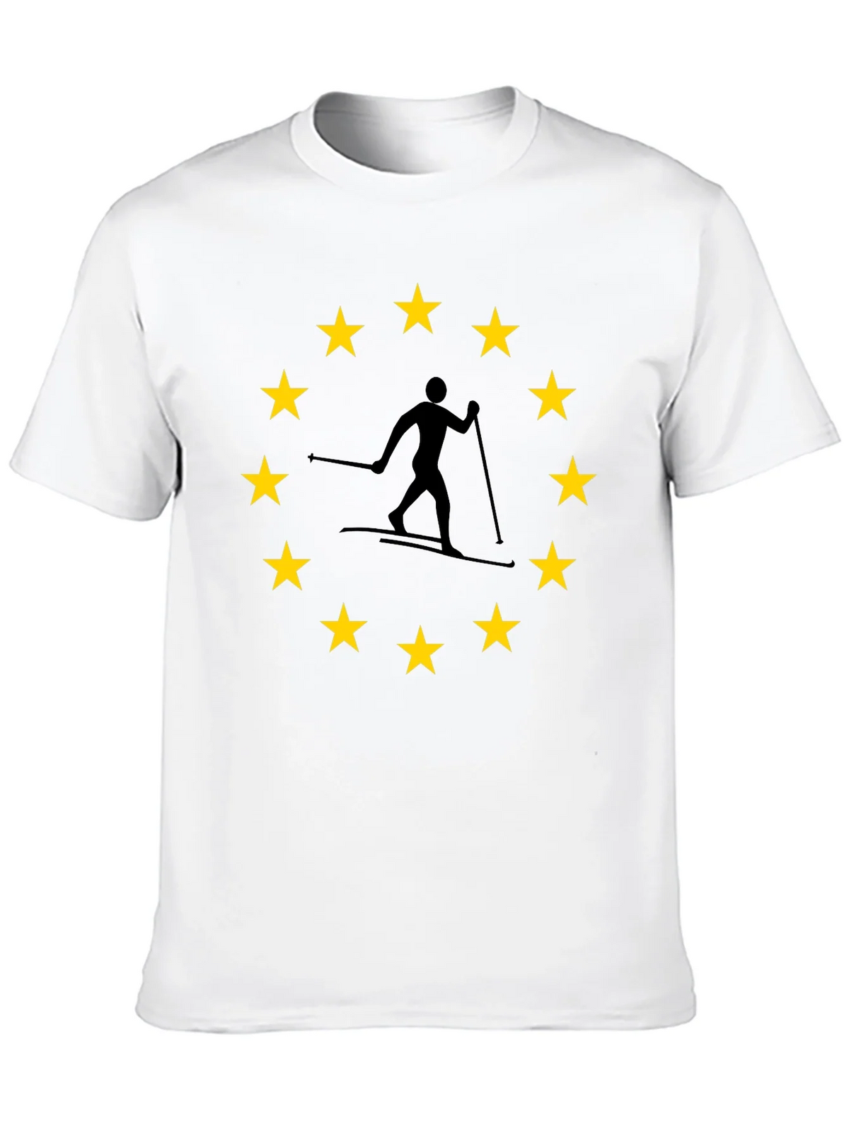 EU Skier T-Shirt: European Union Skiing product image 9