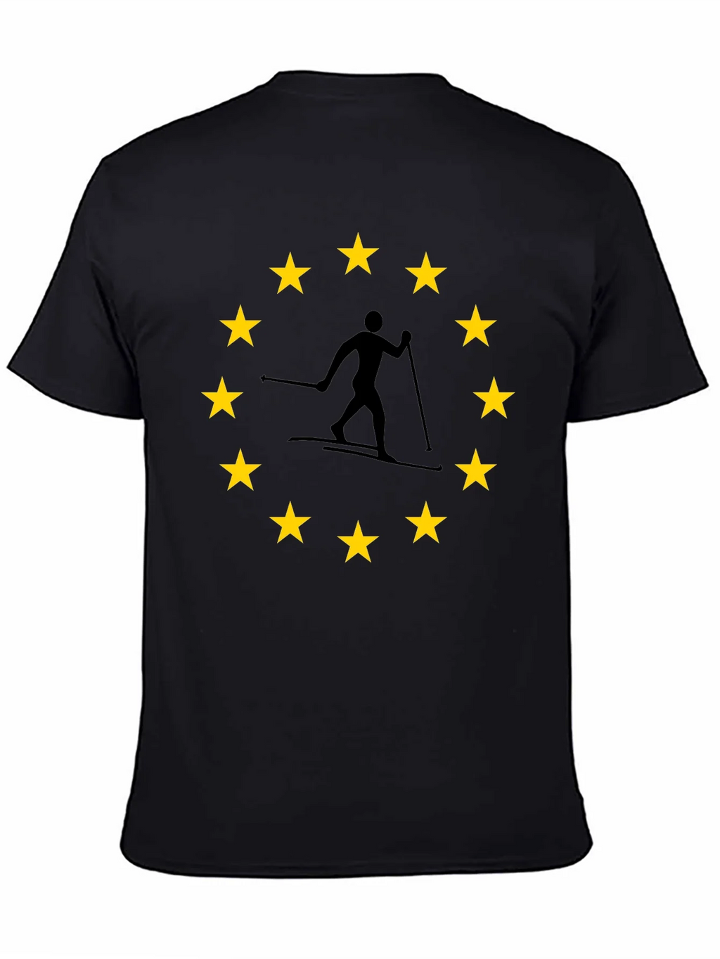 EU Skier T-Shirt: European Union Skiing product image 4
