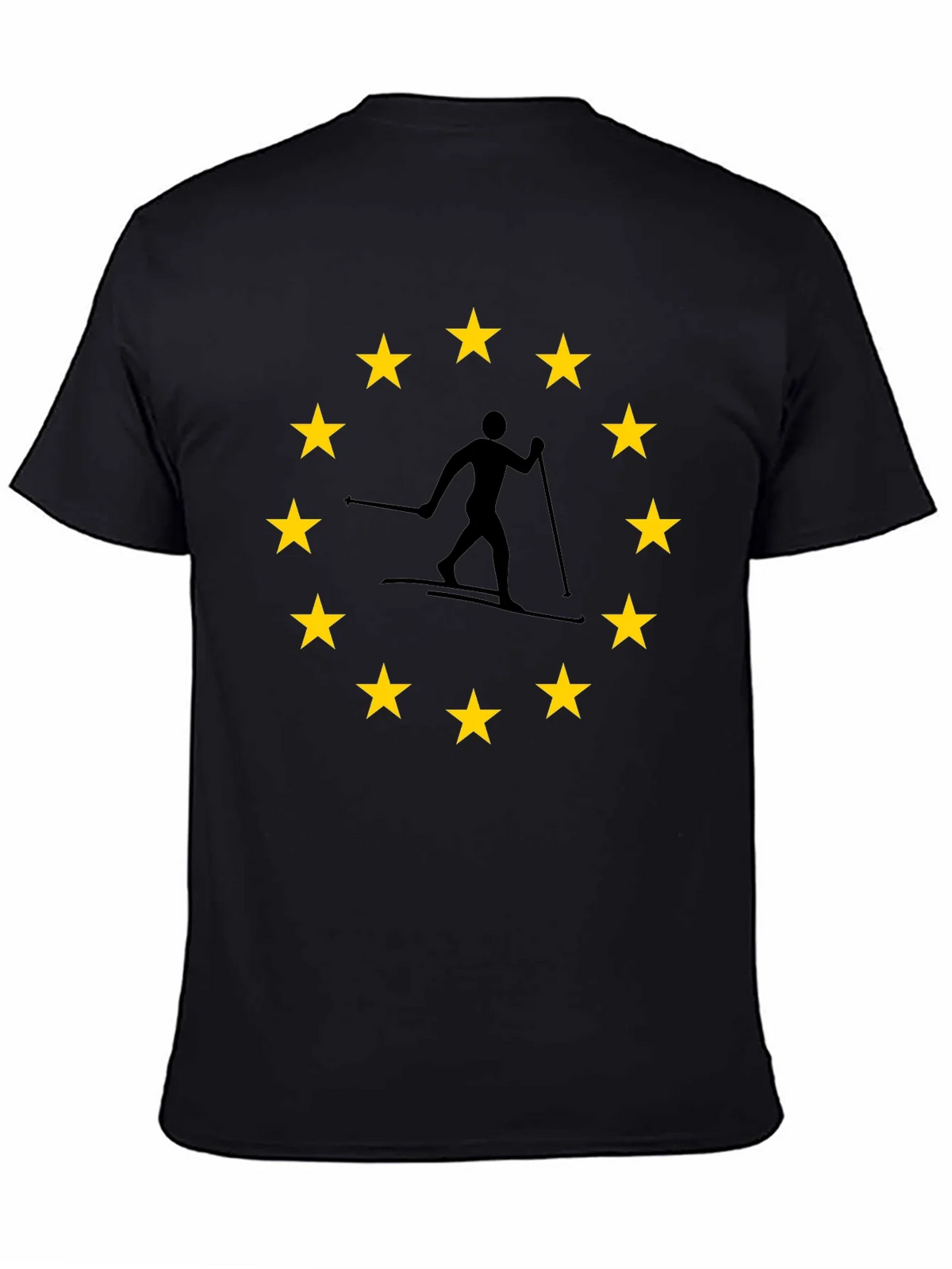 EU Skier T-Shirt: European Union Skiing product image 4