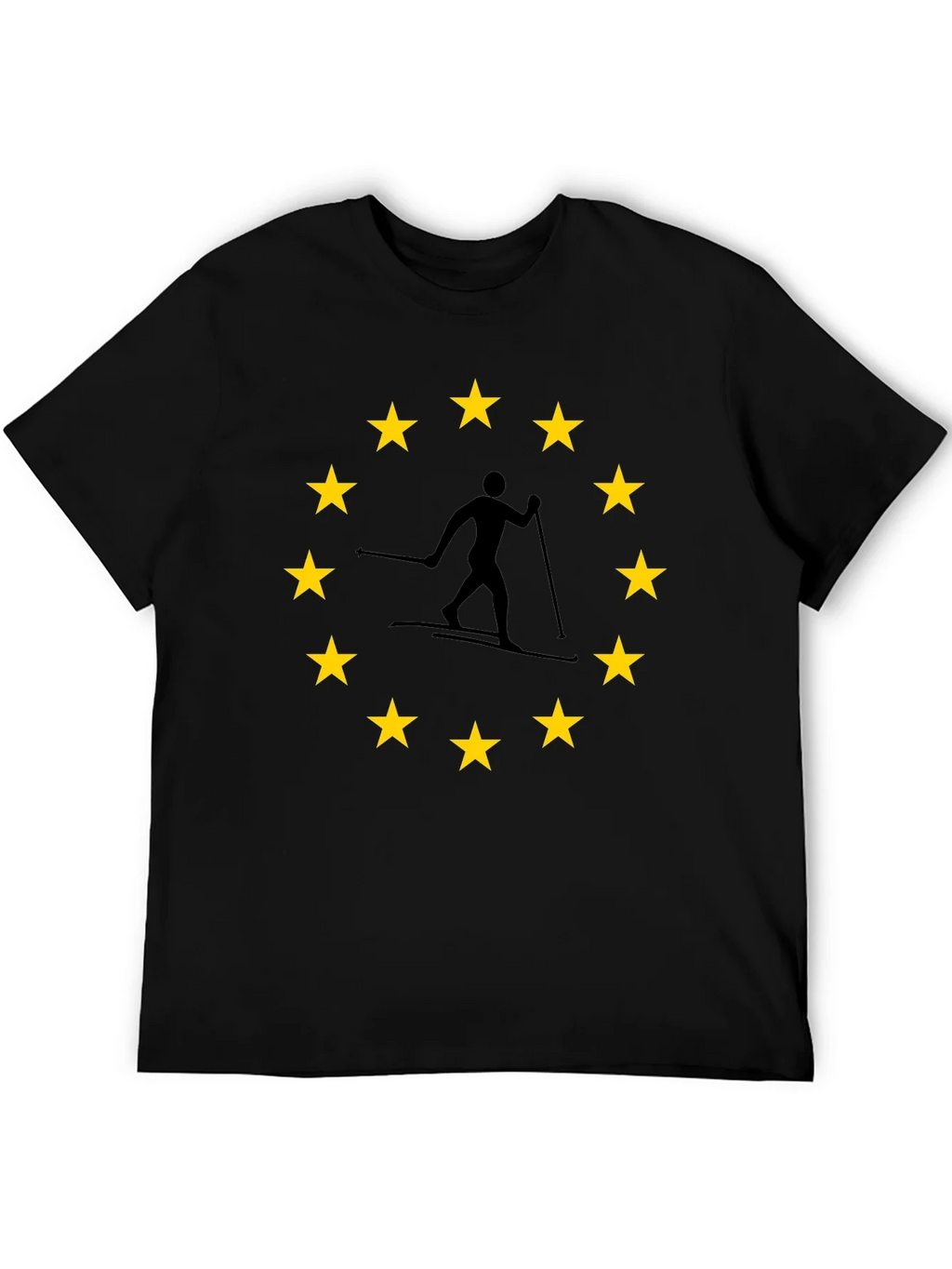 EU Skier T-Shirt: European Union Skiing product image 5
