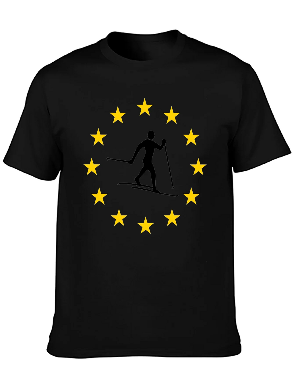 EU Skier T-Shirt: European Union Skiing product image 3