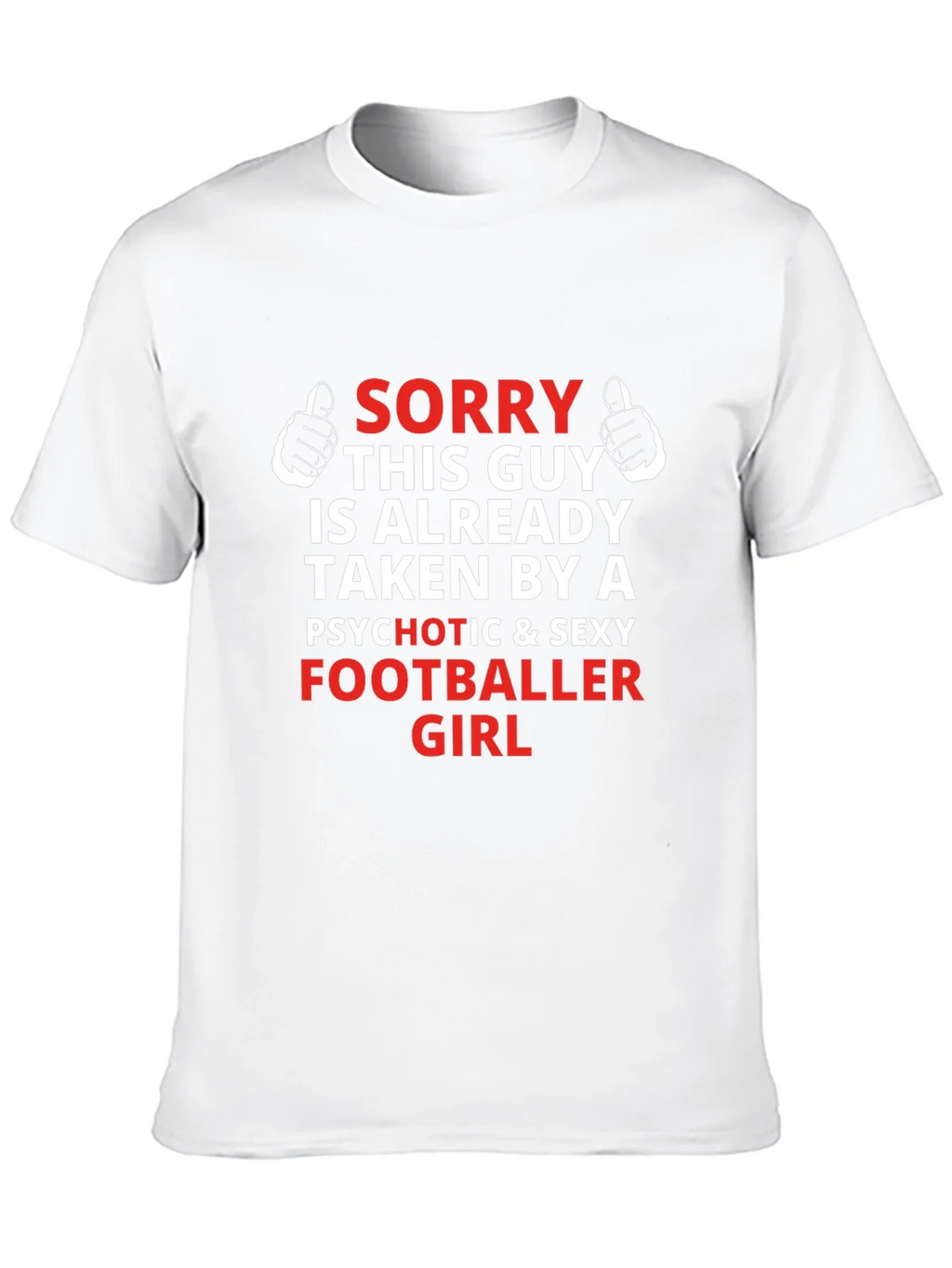 Funny Footballer Girlfriend Graphic T-Shirt product image 9
