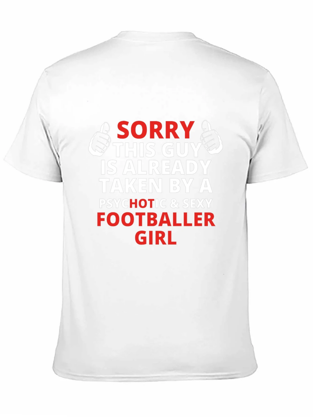 Funny Footballer Girlfriend Graphic T-Shirt product image 10