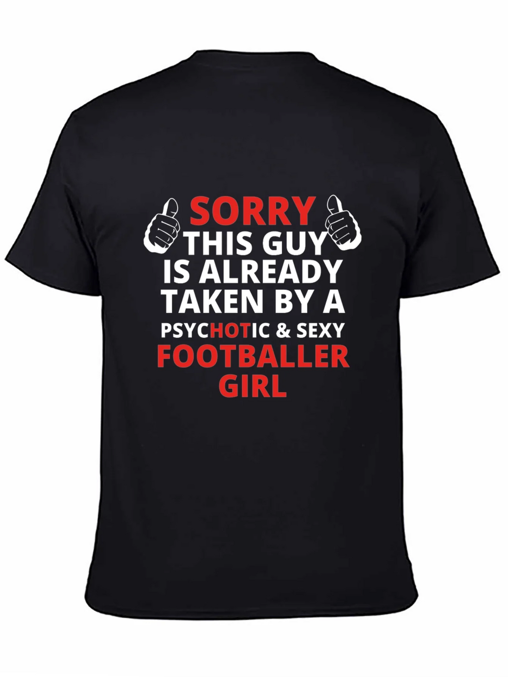 Funny Footballer Girlfriend Graphic T-Shirt product image 4