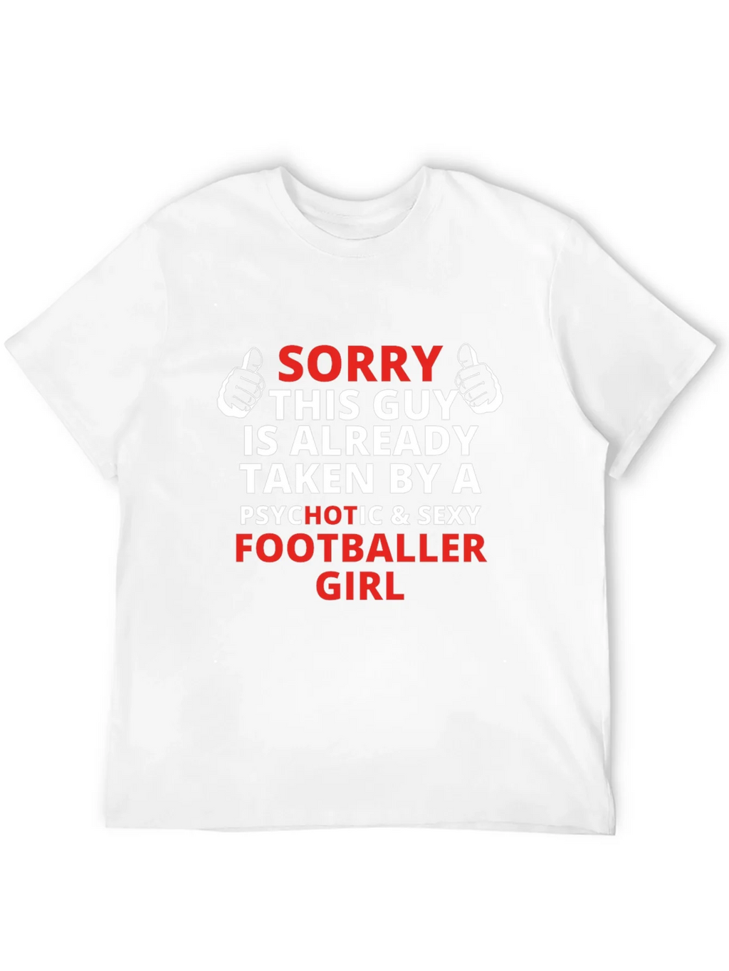 Funny Footballer Girlfriend Graphic T-Shirt product image 11