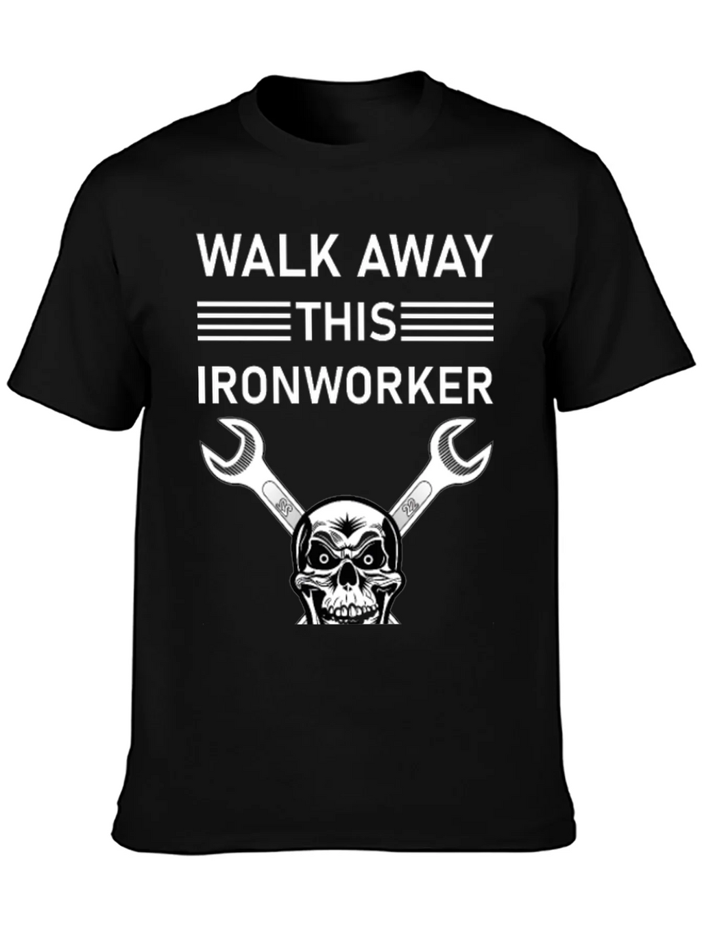 Walk Away Ironworker Skull Graphic T-Shirt product image 3
