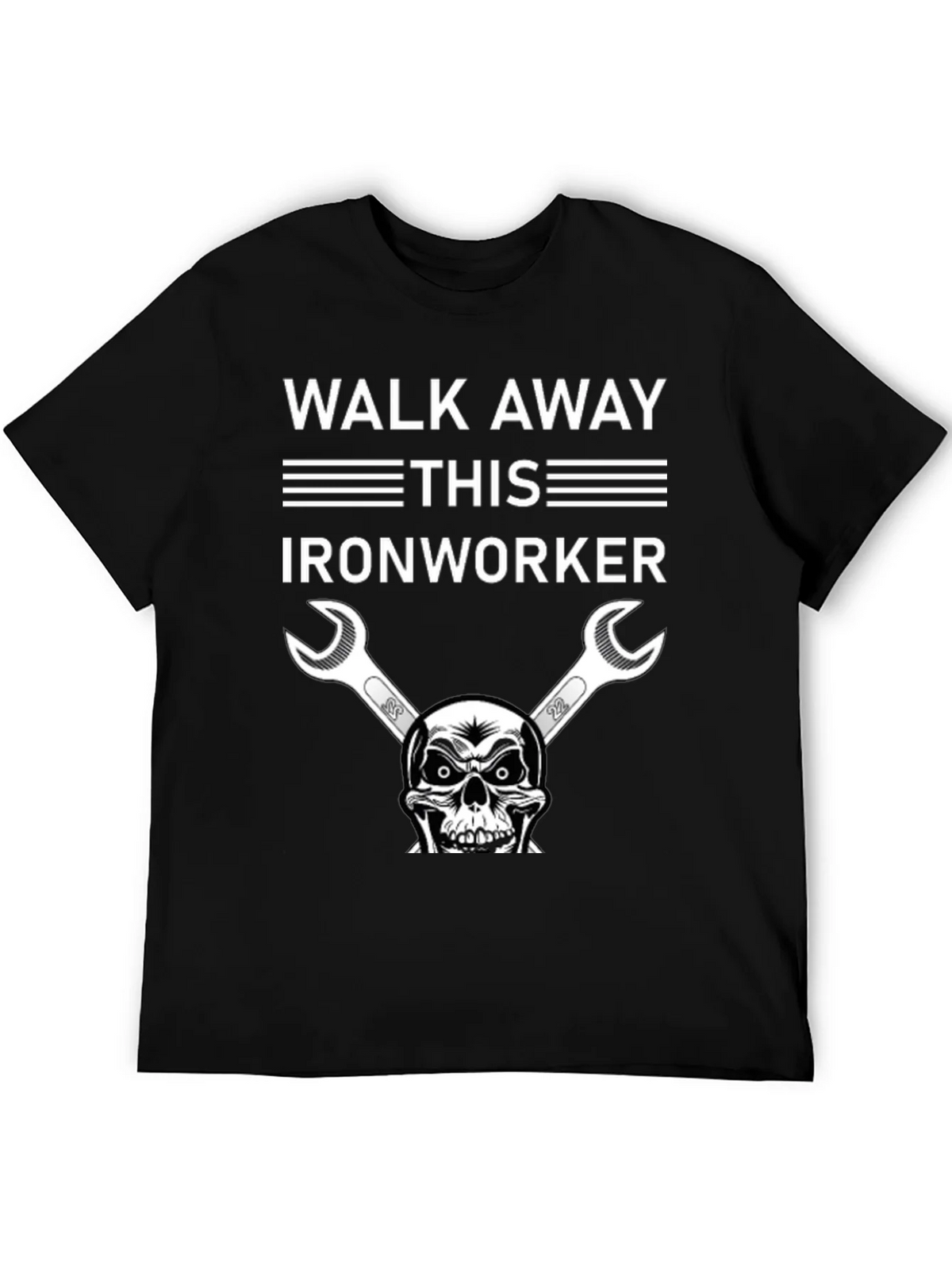 Walk Away Ironworker Skull Graphic T-Shirt product image 5