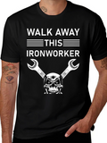 Walk Away Ironworker Skull Graphic T-Shirt product image 1