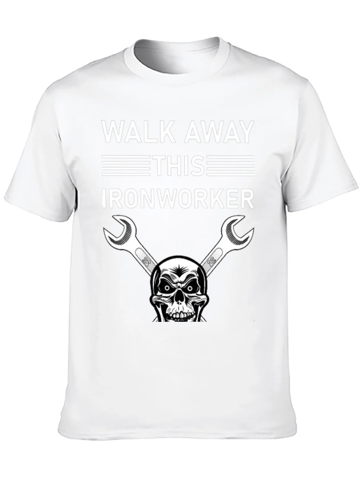 Walk Away Ironworker Skull Graphic T-Shirt product image 9