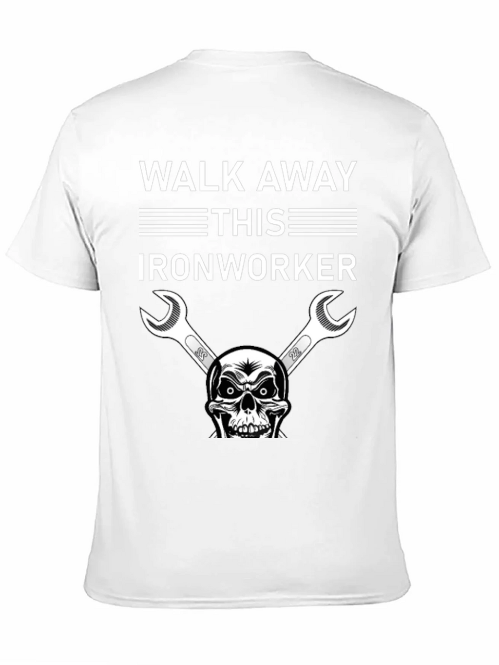 Walk Away Ironworker Skull Graphic T-Shirt product image 10