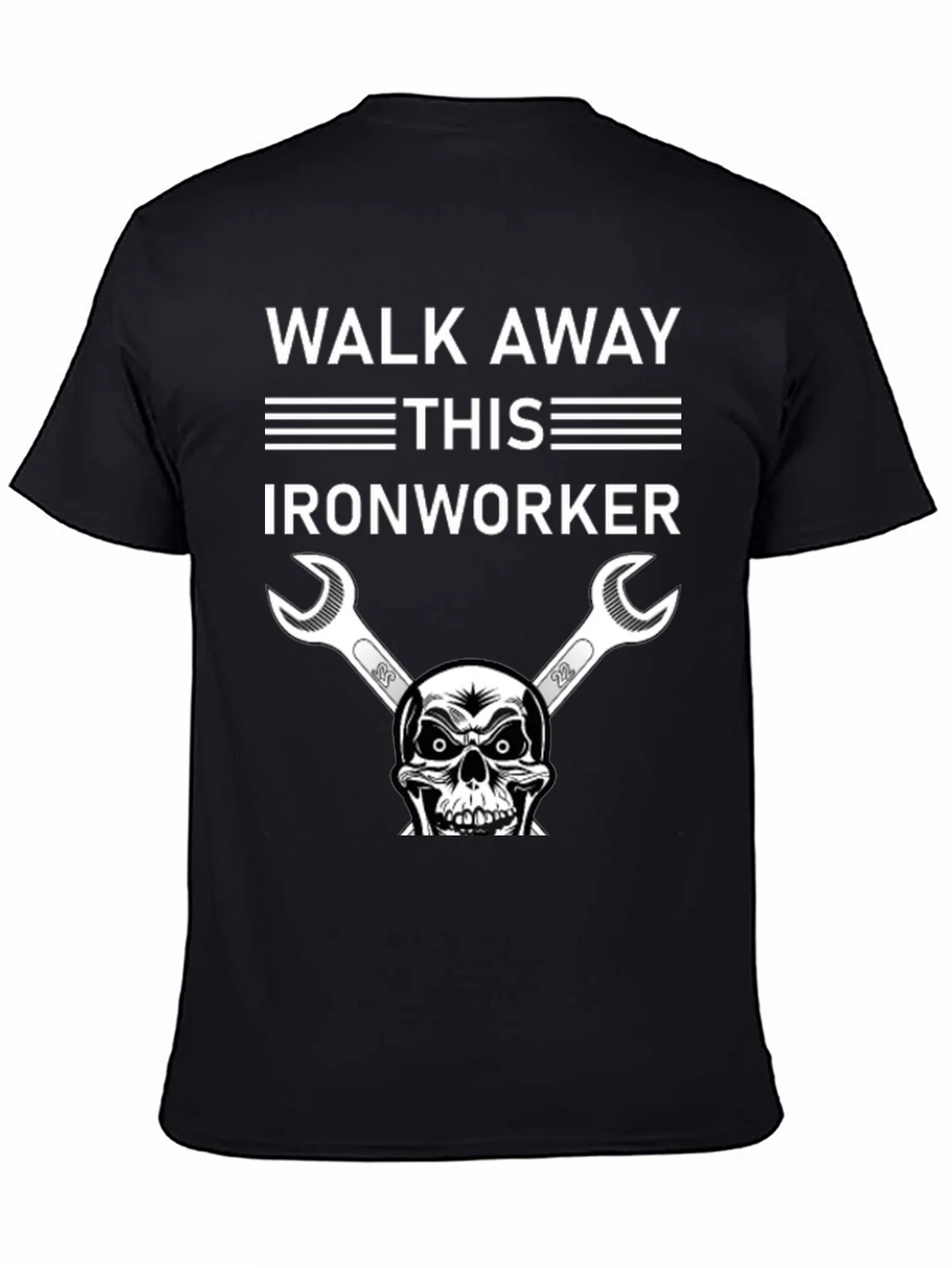 Walk Away Ironworker Skull Graphic T-Shirt product image 4