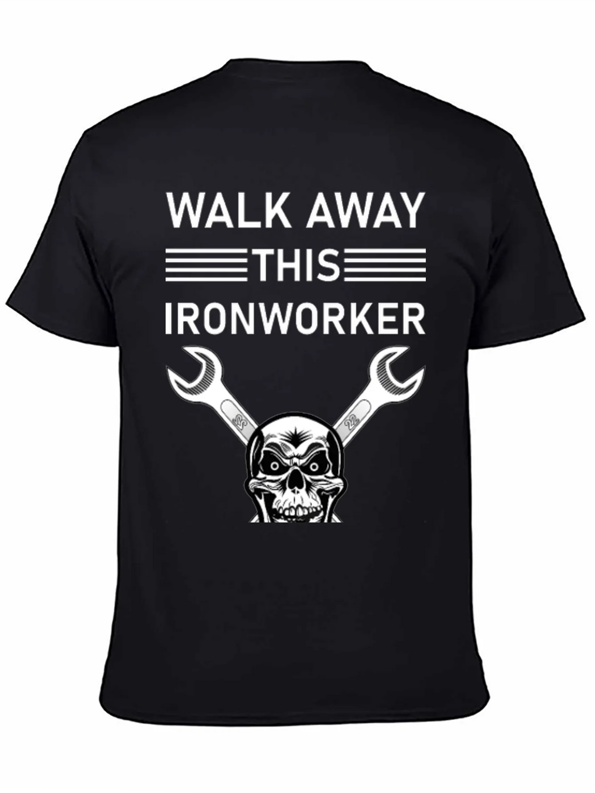 Walk Away Ironworker Skull Graphic T-Shirt product image 4