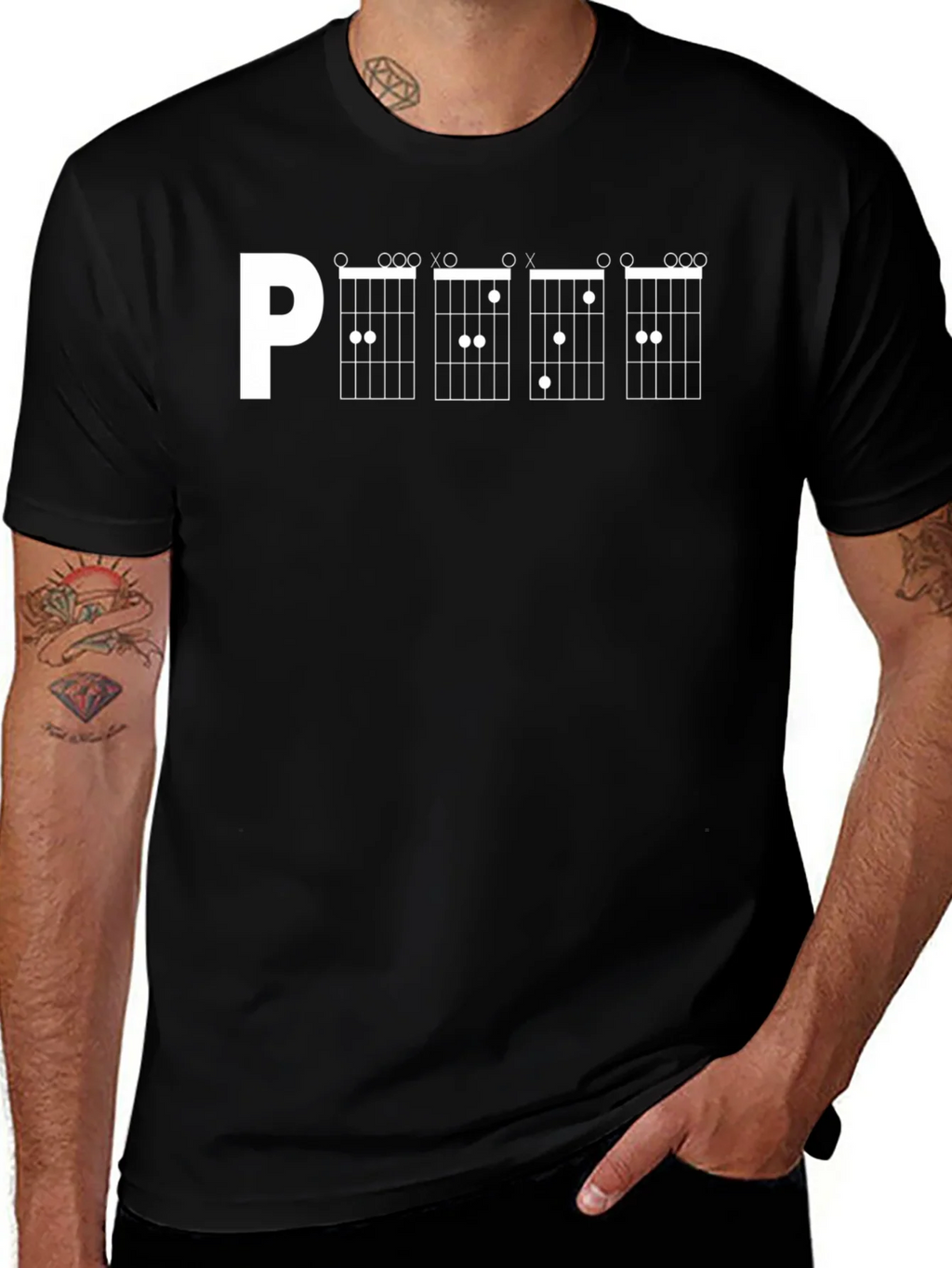 Guitar Chord T-Shirt - Musician Graphic Tee product image 1
