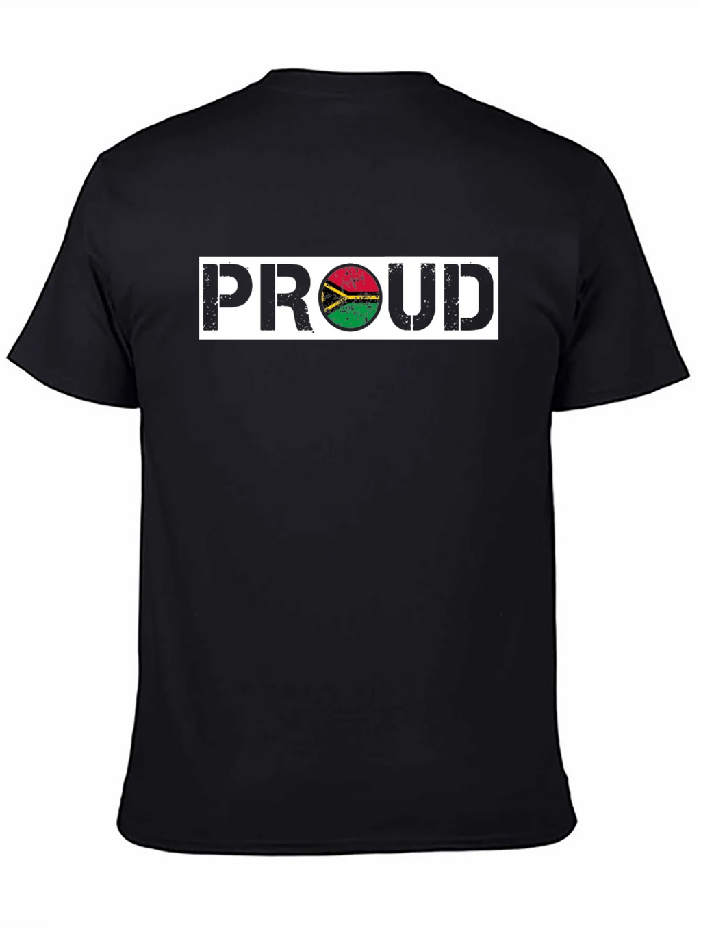 Proud Vanuatu Flag T-Shirt - Black Graphic Tee product image 4