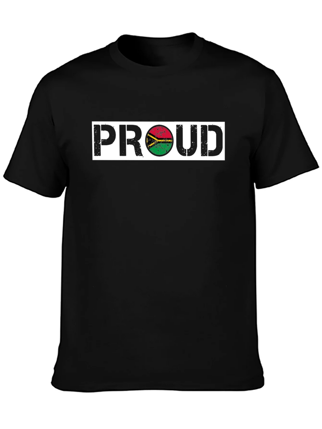Proud Vanuatu Flag T-Shirt - Black Graphic Tee product image 3