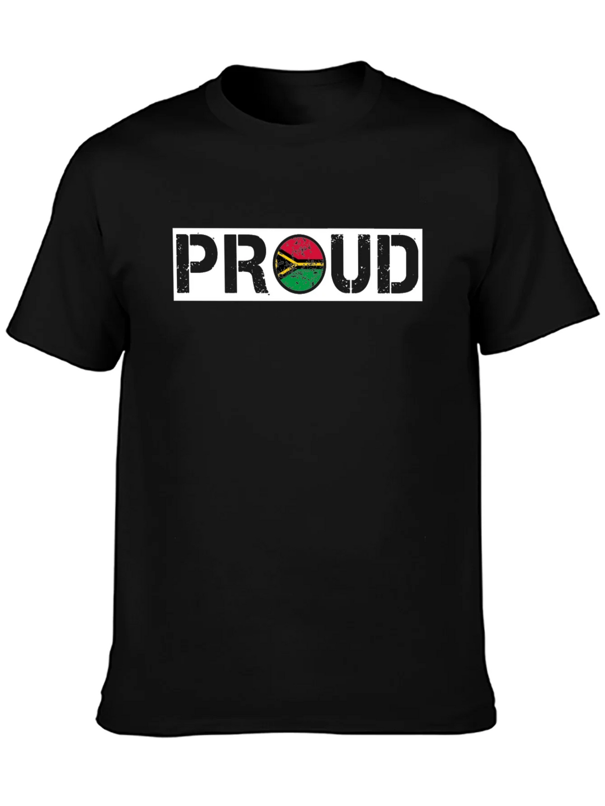 Proud Vanuatu Flag T-Shirt - Black Graphic Tee product image 3
